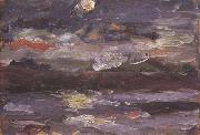 Lovis Corinth The Walchensee in Moonlight (nn02) Sweden oil painting artist